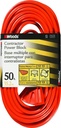 CORD EXT OTDR12/3X50FT 3OT ORG