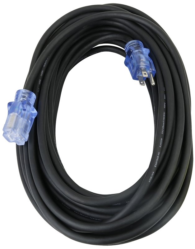 CORD EXTENSION RUBB 12/3 50FT 