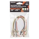 CORDS BUNGEE MINI 4PK 10IN    
