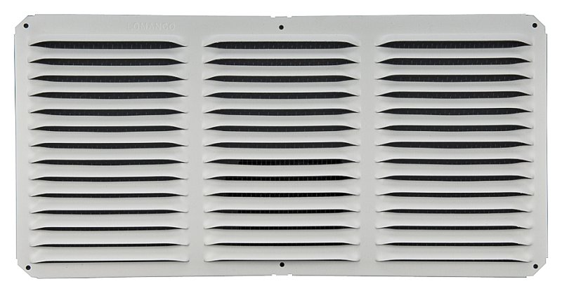 CORNICE VENT 8X16IN WHITE ALUM