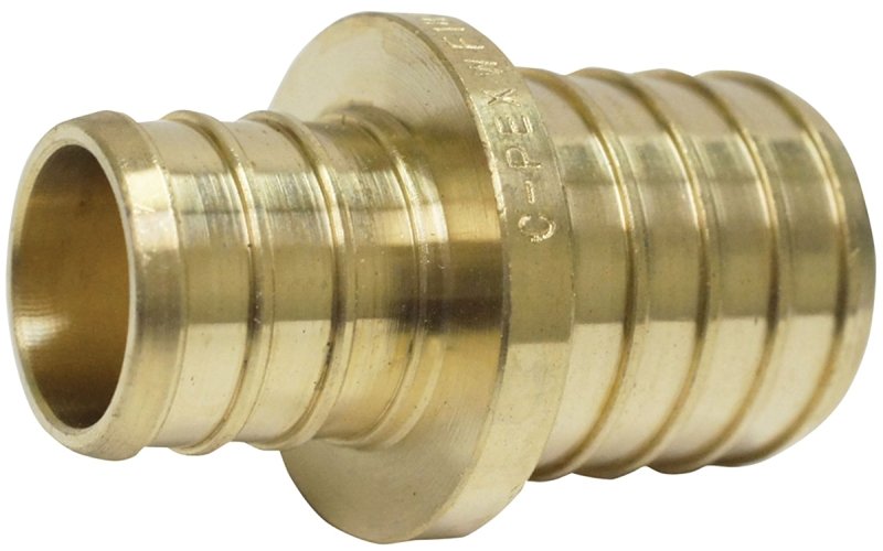 COUPLER PEX 3/4INX1IN BRASS   