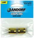 COUPLING 1/8 IP SOLID BRASS   