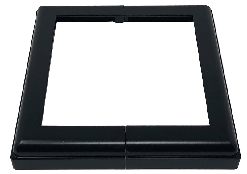 COVER BASE POST AL BLACK 6X6IN