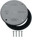 COVER BOX RND NONMTL 4IN GRAY 