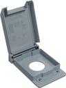 COVER BX RECP VERT GRY 1-3/8IN