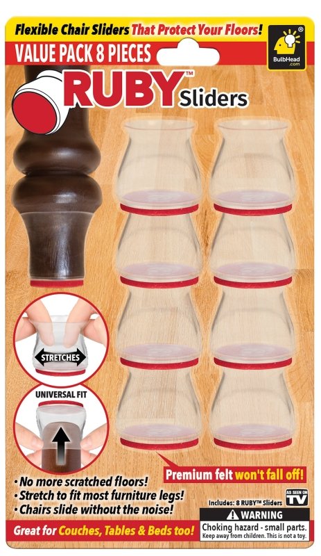 COVER CHAIR LEG RUBY SLIDERS  