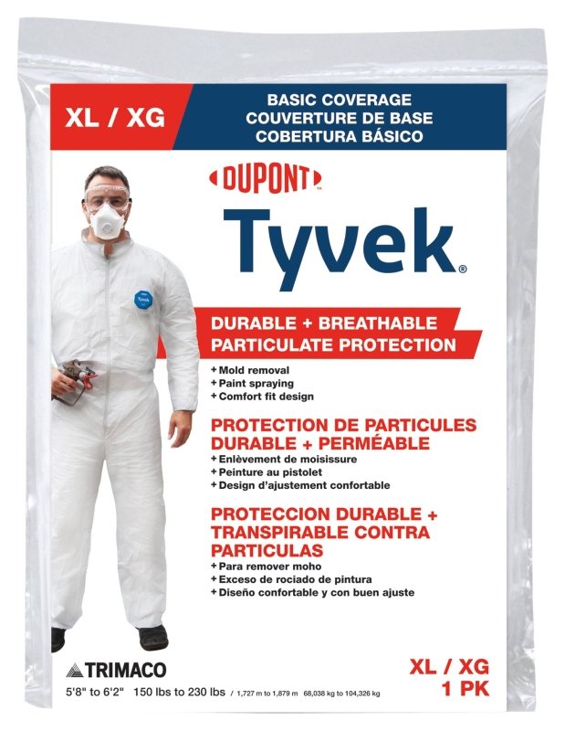 COVERALL NO HOOD HEAVY DUTY XL
