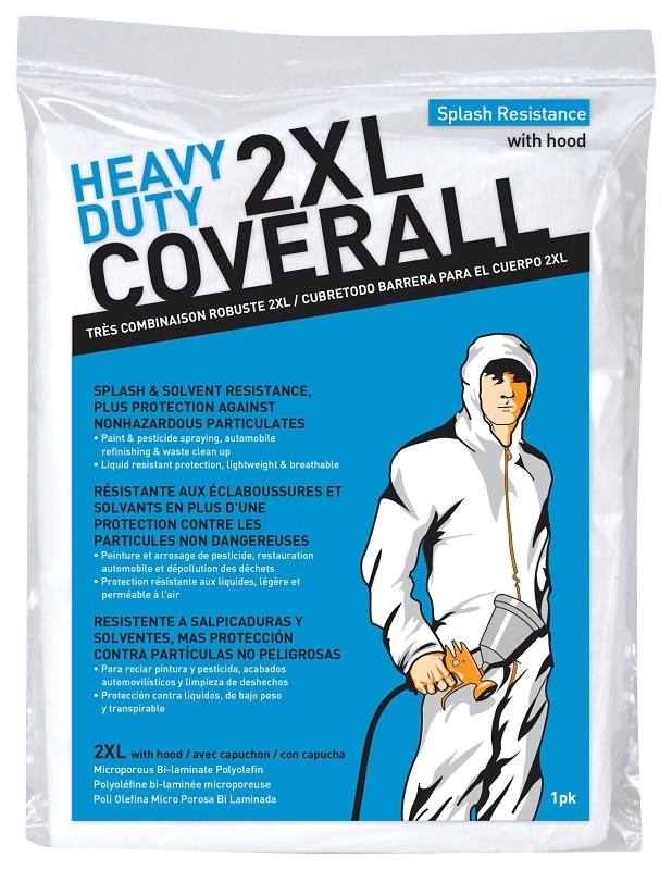 COVERALL W/HOOD XXL           
