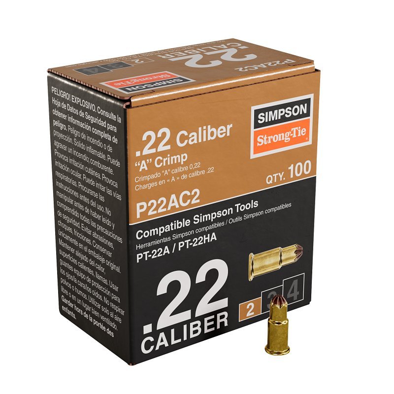 CRIMP LOAD SNGL BROWN 0.22CAL 
