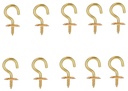 CUP HOOK SOLID BRASS 5/8IN    