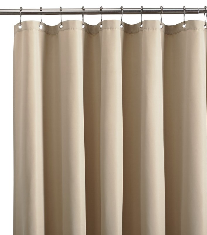 CURTAIN SHWR WTRPF TAN 70X72IN