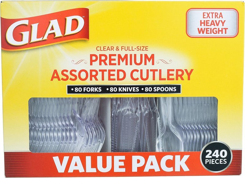 CUTLERY ASSORTED CLEAR        