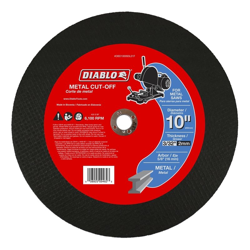 CUTOFF DISC METAL 10 IN       
