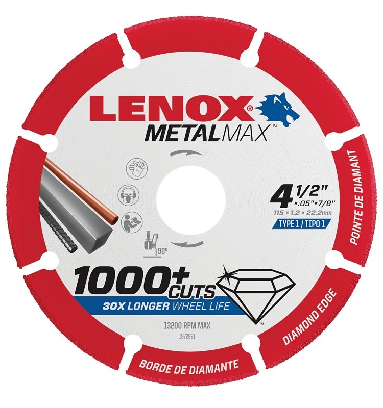 CUTOFF WHEEL DIAM AG 4.5X7/8IN