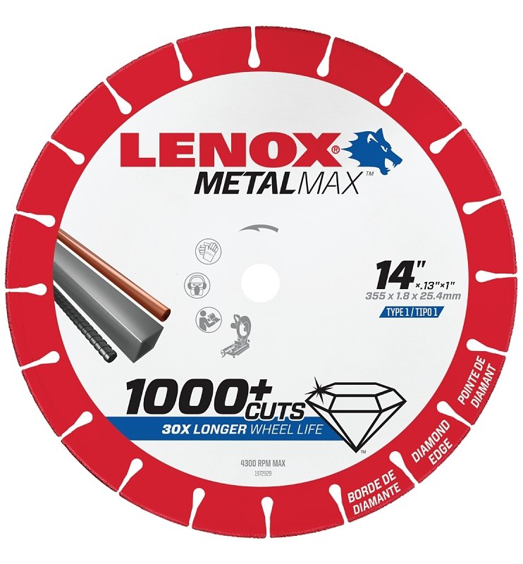 CUTOFF WHEEL DIAM CH 14 X 1IN 