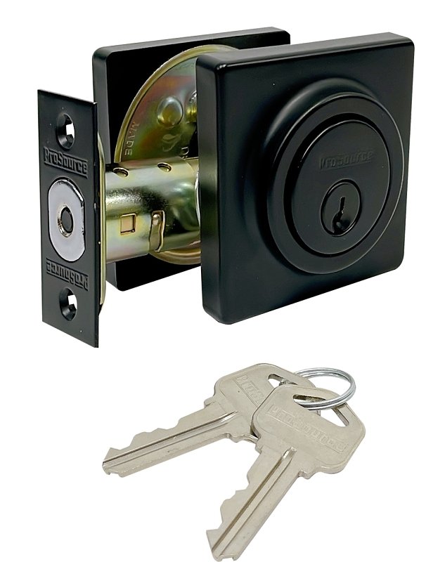 DEADBOLT DBL GD3 CYLND MATBLCK