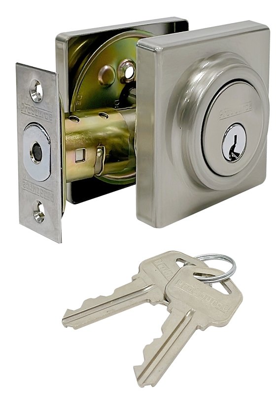 DEADBOLT SNG GD3 CYLND SATNCKL