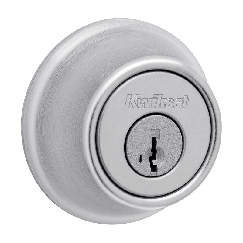 DEADBOLT SNGL CYL SATIN CHROME