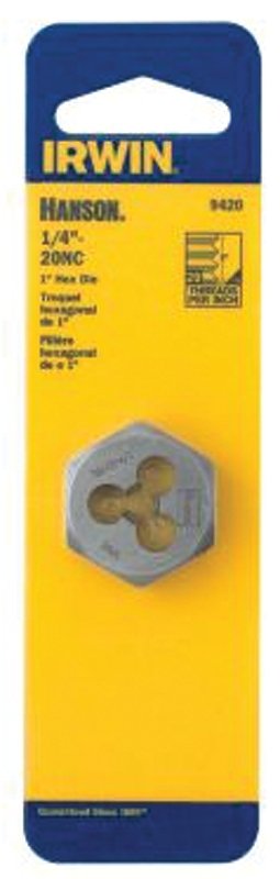 DIE HEXAGON STEEL 5/16IN-18NC 