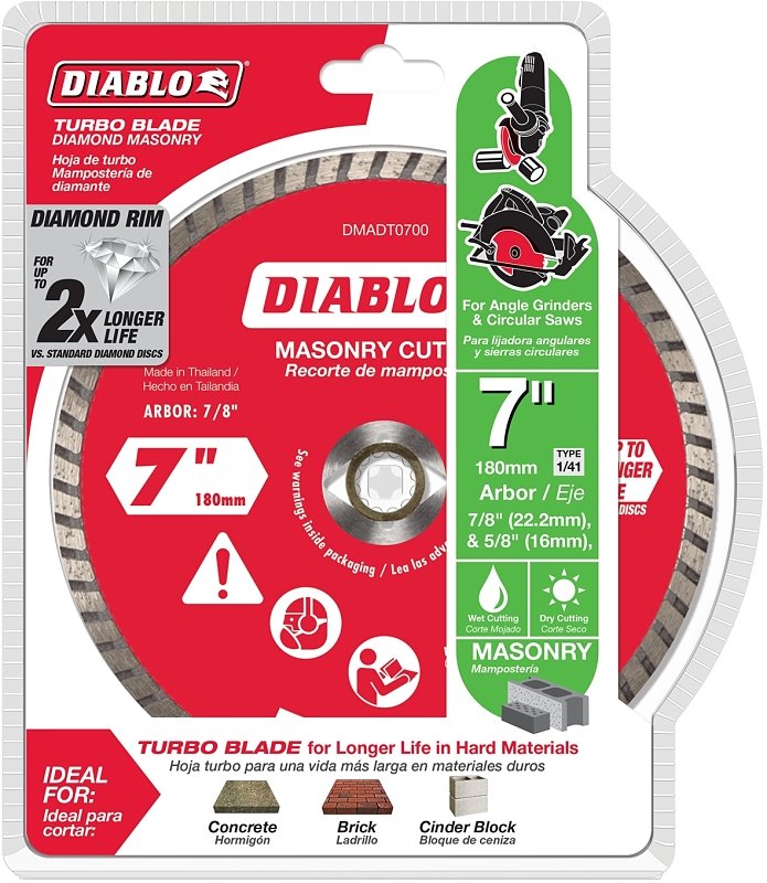 DISC CUT OFF MSNRY DIAMOND 7IN