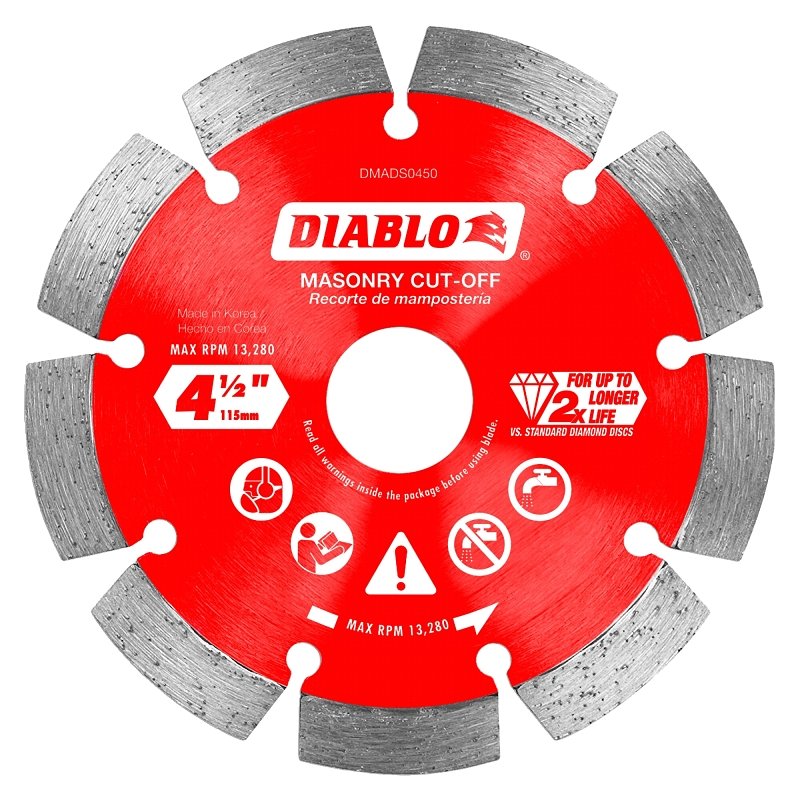 DISC CUT-OFF DMND SEG 4-1/2IN 