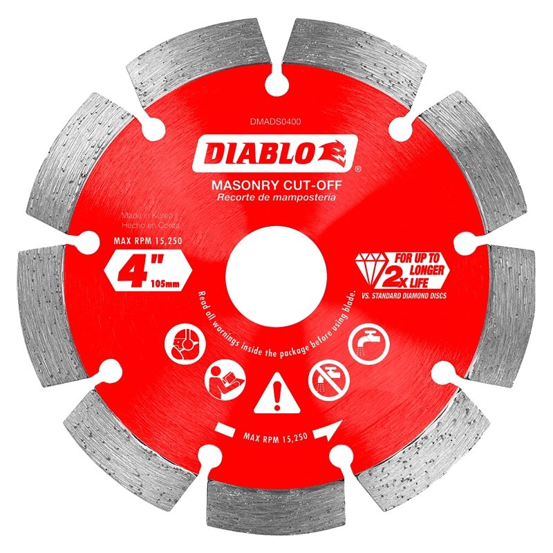 DISC CUT-OFF DMND SEGMENTD 4IN