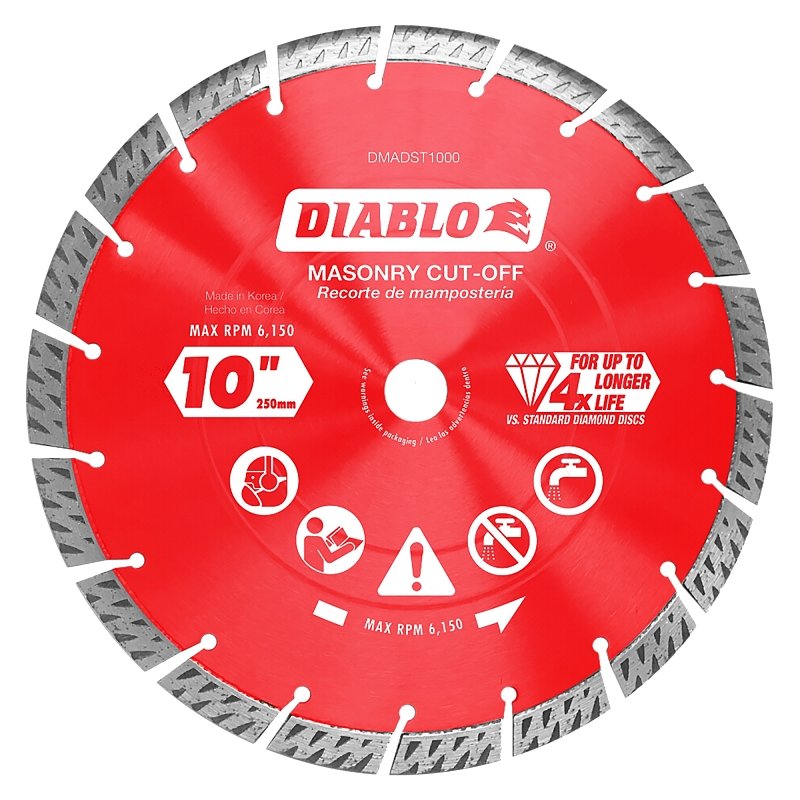 DISC CUT-OFF SEG TURBO 10IN   