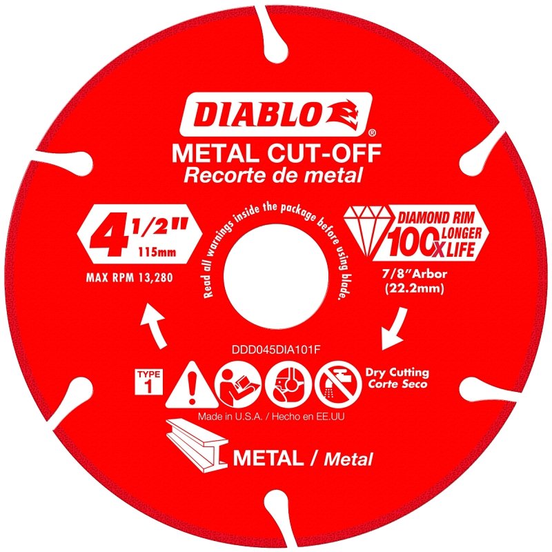 DISC METAL CUTTING DIAM 4.5IN 