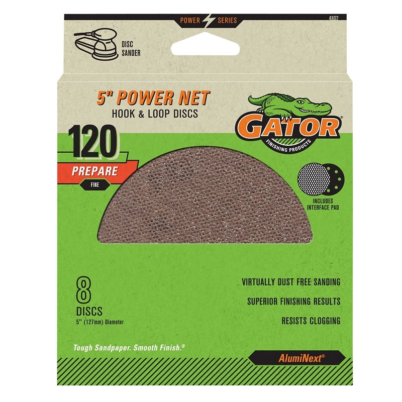 DISC SANDING NET 120GRIT 5IN  