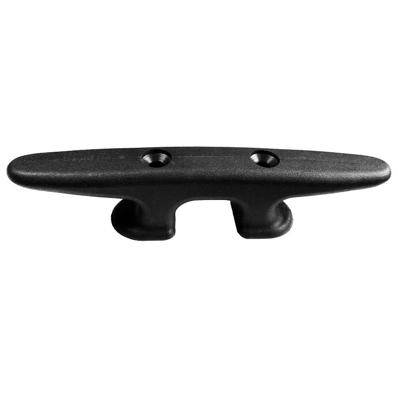 DOCK CLEAT NYLON BLACK 8IN    
