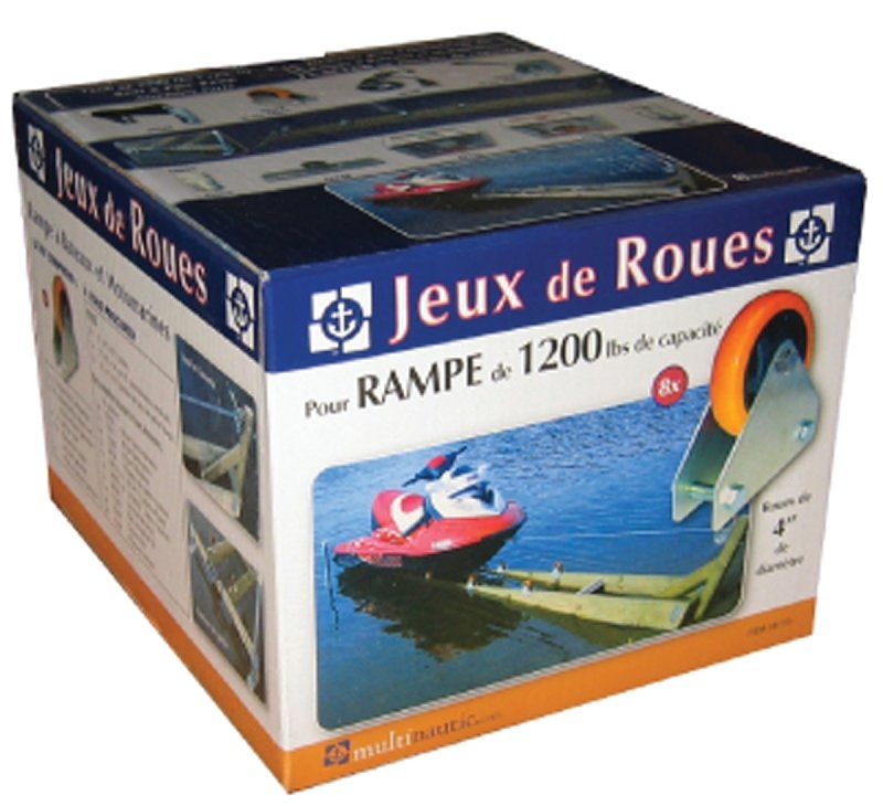 DOCK RAMP KIT 1200LB CAP 4IN  