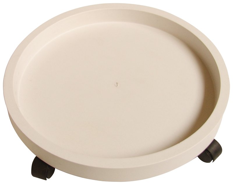DOLLY PLANT PLASTIC WHITE 15IN