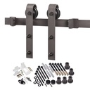 DOOR BARN HDWR KIT ANTIQUE BRZ
