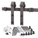 DOOR BARN HDWR KIT ANTIQUE BRZ
