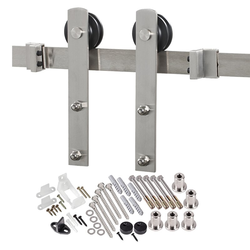 DOOR BARN HDWR KIT STNLS STEEL