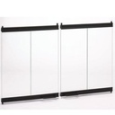 DOOR BI-FOLD GLASS ALUM 36IN  