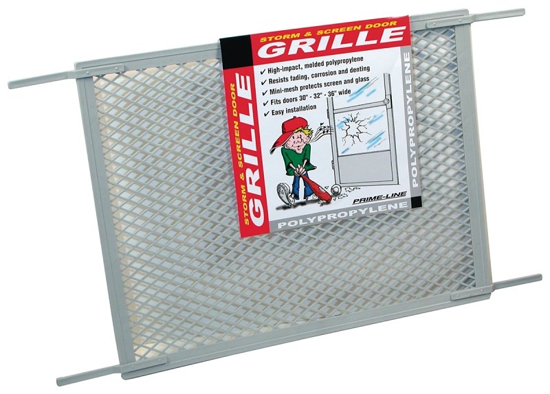DOOR GRILL STRM/SCRN PLST GRAY