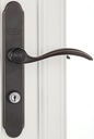 DOOR HANDLE SET AGED BRONZE   