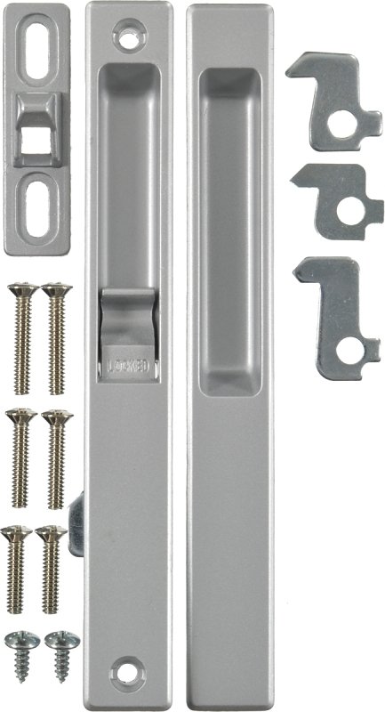 DOOR LATCHSET PATIO HNDLE ALUM