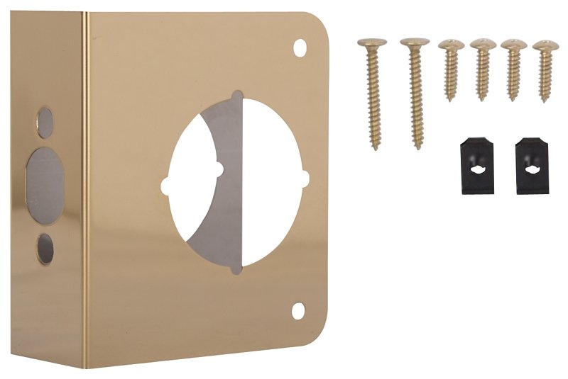 DOOR REINFORCER 4X4-1/2IN BRS 