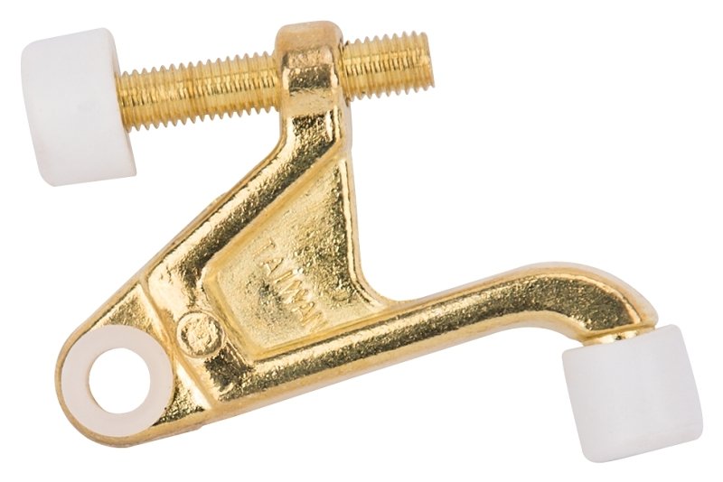 DOOR STOP HD HNGE PIN POL BRS 