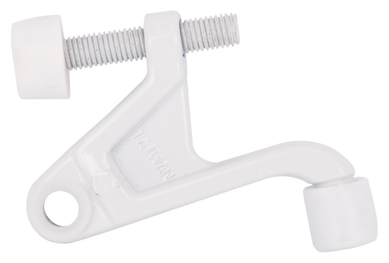 DOOR STOP HD HNGE PIN WHITE   