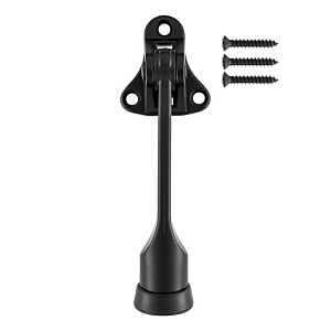 DOOR STOP KICKDOWN MAT BLK 4IN