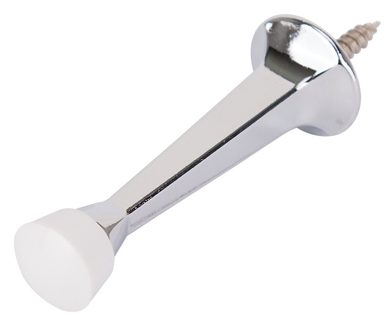 DOOR STOP RIGID 3IN CHROME    