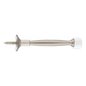 DOOR STOP RIGID SATIN NIC 4IN 