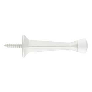 DOOR STOP RIGID SQ WHITE 3IN  