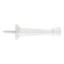DOOR STOP RIGID SQ WHITE 3IN  