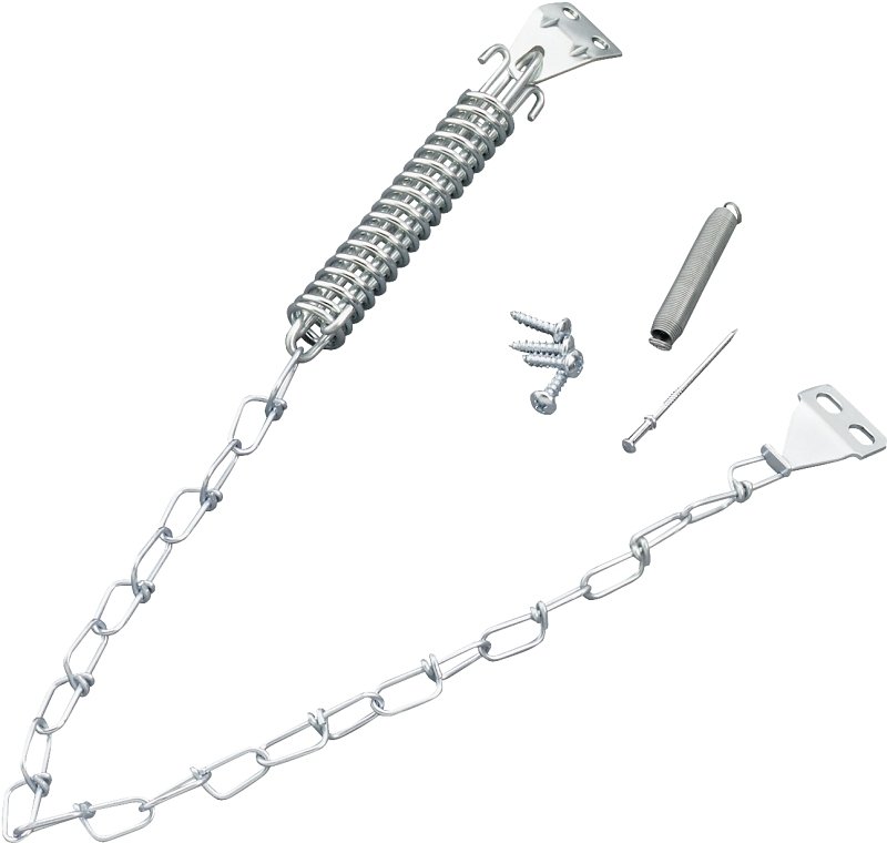 DOOR STOP SPRING CHAIN ZINC   