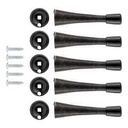 DOOR STOP SPRING MATTE BLK 3IN