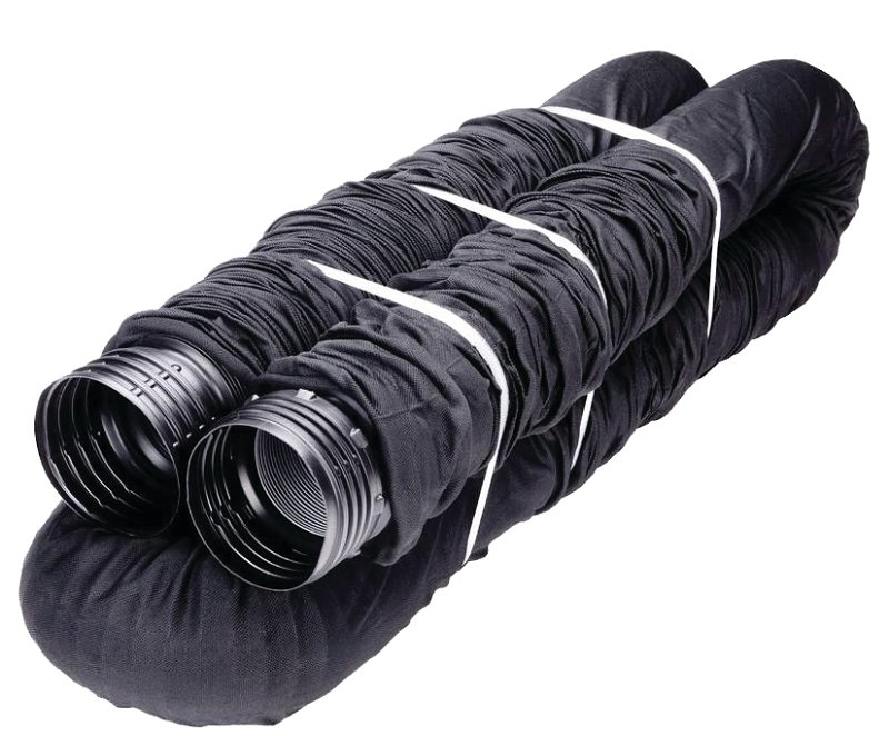 DRAIN PERF FLEX W/SOCK 4X25FT 
